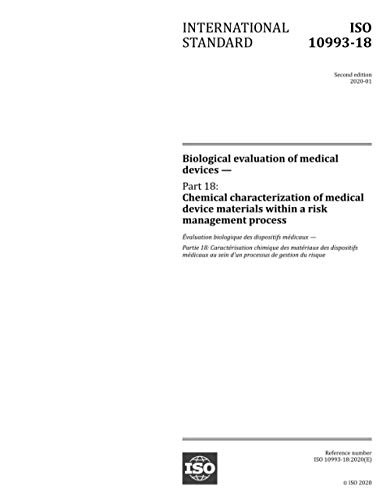 Cover for ISO 10993-18 : 2020, Second Edition : Biological evaluation of medical devices - Part 18