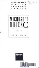 Cover for Microsoft Quickc