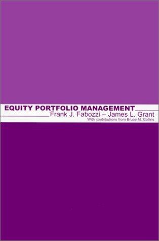 Cover for Equity Portfolio Management