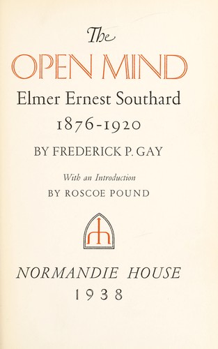 Cover for The open mind