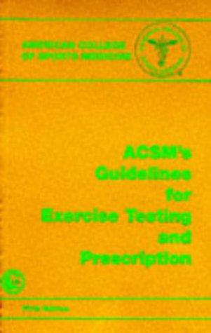 Cover for ACSM's guidelines for exercise testing and prescription