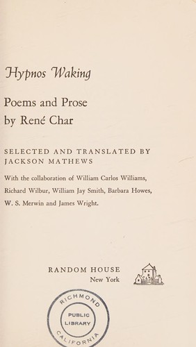 Cover for Hypnos waking
