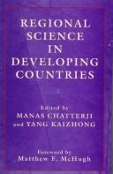 Cover for Regional science in developing countries