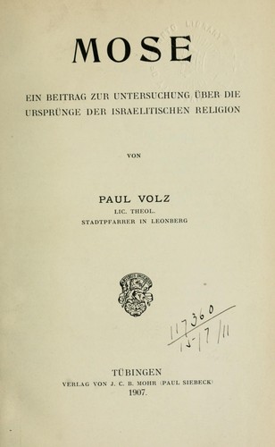 Cover for Mose