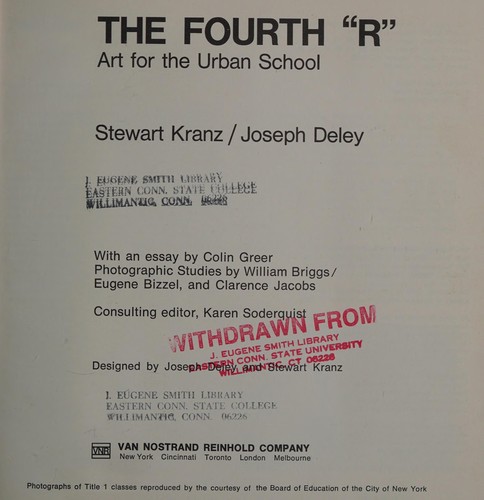 Cover for The fourth "R"