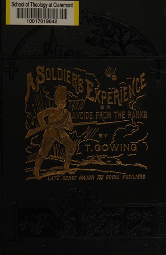 Cover for A soldier's experience