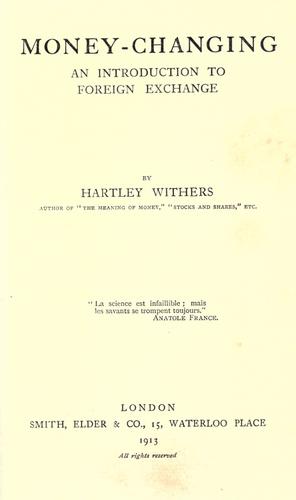Cover for Money-changing
