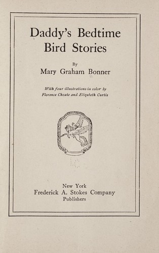 Cover for Daddy's bedtime bird stories