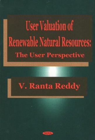 Cover for User Valuation of Renewable Natural Resources