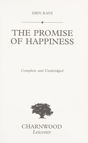 Cover for The promise of happiness