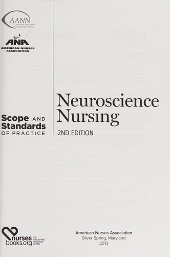 Cover for Neuroscience nursing