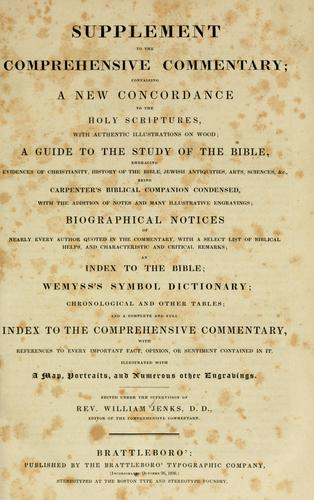 Cover for comprehensive commentary on the Holy Bible