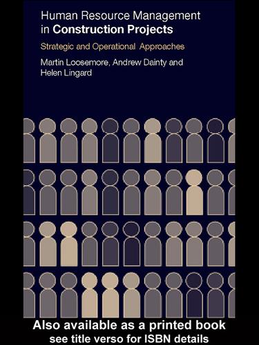 Cover for Human Resource Management in Construction Projects