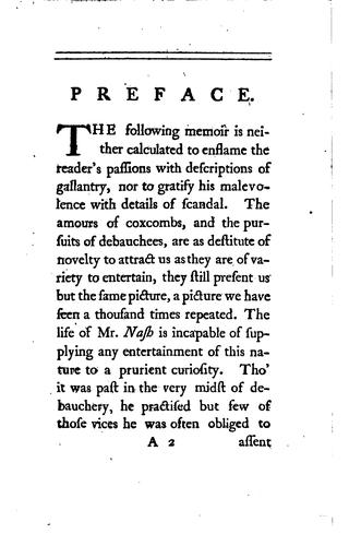 Cover for The Life of Richard Nash, of Bath, Esq: Extracted Principally from His ...