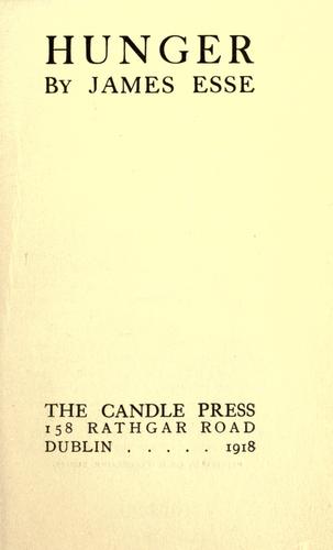 Cover for Hunger