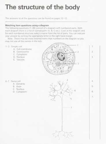 Cover for The structure of the body