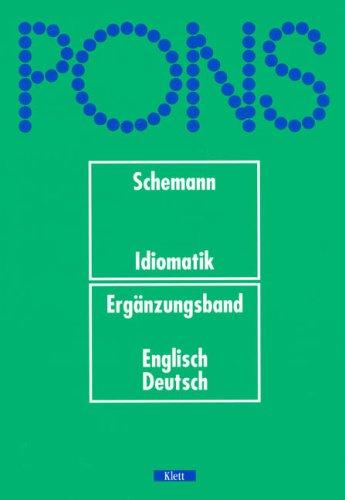 Cover for PONS Wörterbuch, Idiomatik, Ergänzungsband Englisch-Deutsch