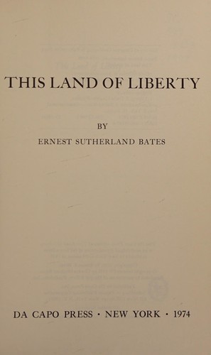 Cover for This Land of Liberty (Civil liberties in American history)