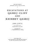 Cover for Excavations at Qasrij Cliff and Khirbet Qasrij