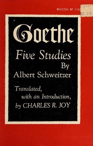 Cover for Goethe