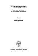 Cover for Weltinnenpolitik