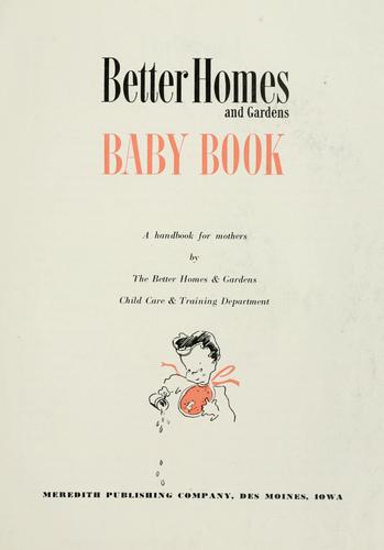 Cover for Baby book