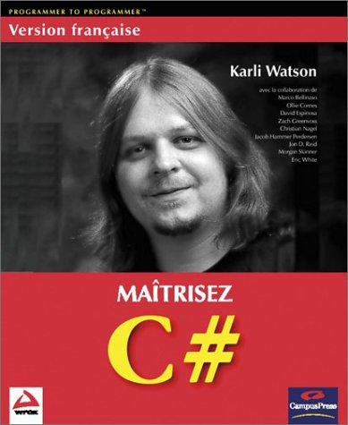 Cover for Wrox maitrisez c#