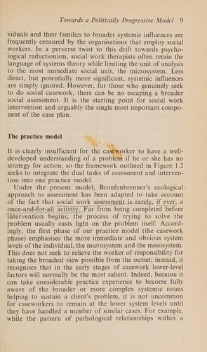 Cover for Beyond Casework (Practical Social Work)
