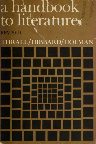 Cover for A handbook to literature