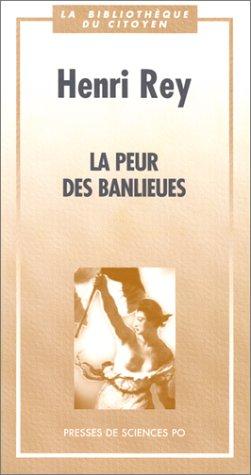Cover for La peur des banlieues
