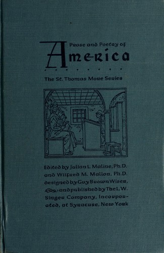 Cover for Prose and poetry of America