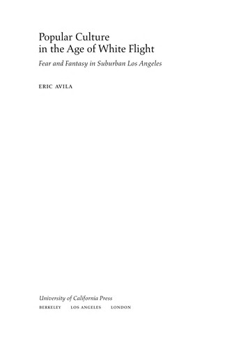 Cover for Popular culture in the age of white flight