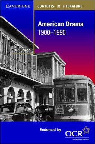Cover for American drama, 1900-1990