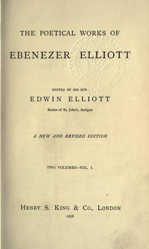 Cover for Poetical works