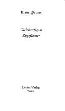 Cover for Gleichartigem Zugeflüster