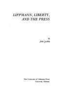 Cover for Lippmann, liberty, and the press.