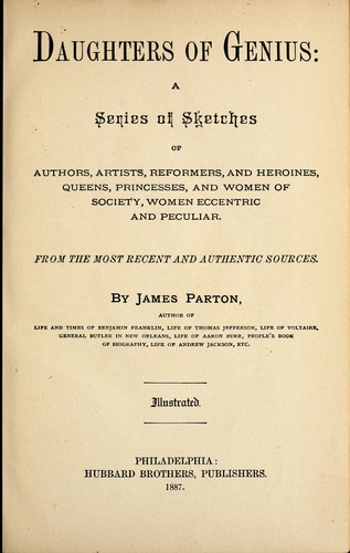Cover for Daughters of genius