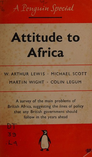 Cover for Attitude to Africa