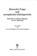 Cover for Deutsche Frage und europäisches Gleichgewicht