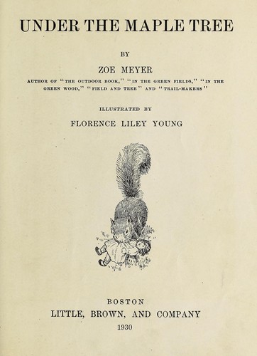 Cover for Under the maple tree