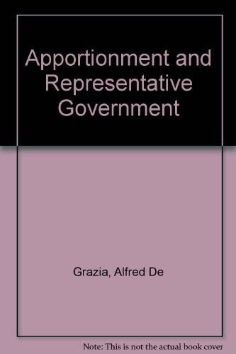 Cover for Apportionment and representative government