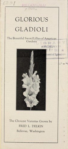 Cover for Glorious gladioli