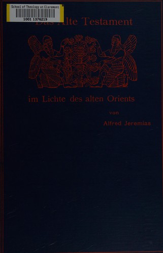 Cover for Das Alte Testament im Lichte des Alten Orients