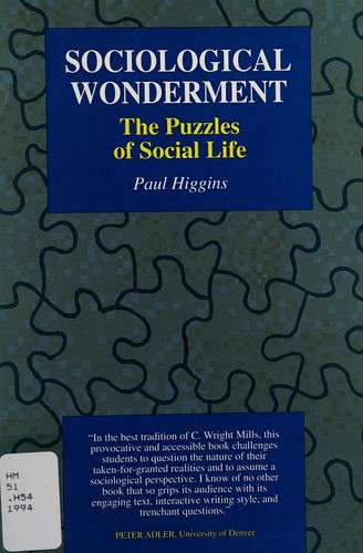 Cover for Sociological wonderment