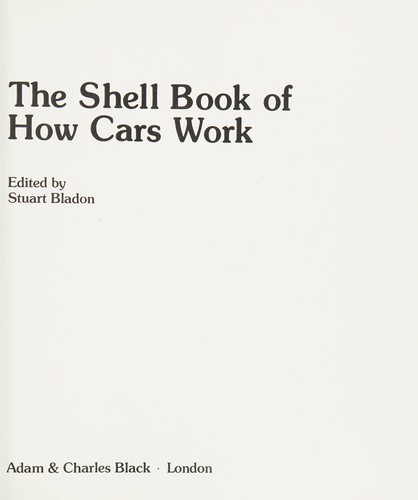 Cover for The Shell Book of How Cars Work