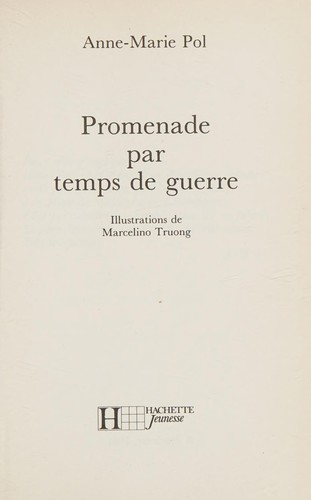 Cover for Promenade par temps de guerre