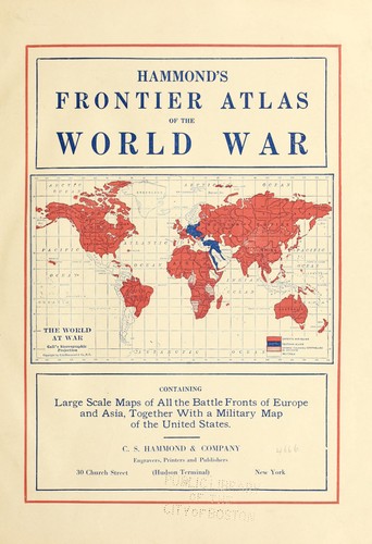 Cover for Hammond's frontier atlas of the world war