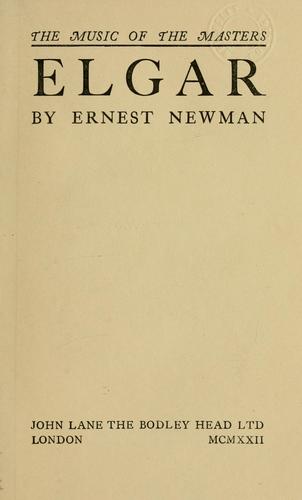 Cover for Elgar
