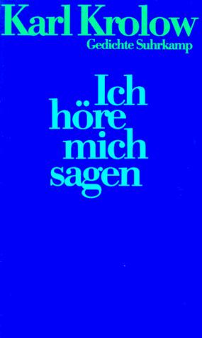 Cover for Ich höre mich sagen