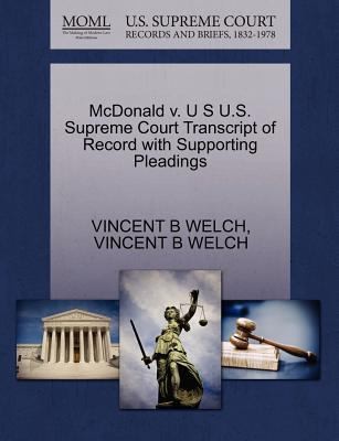 Cover for Mcdonald